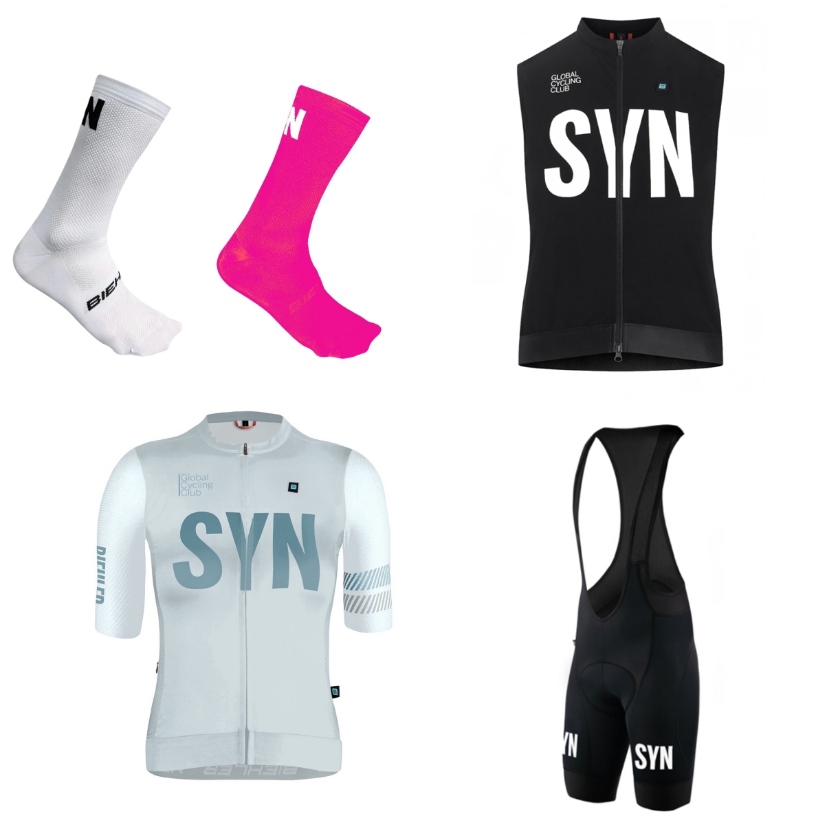 Cycling Gear Ladies - Maillot de cyclisme blanc à manches