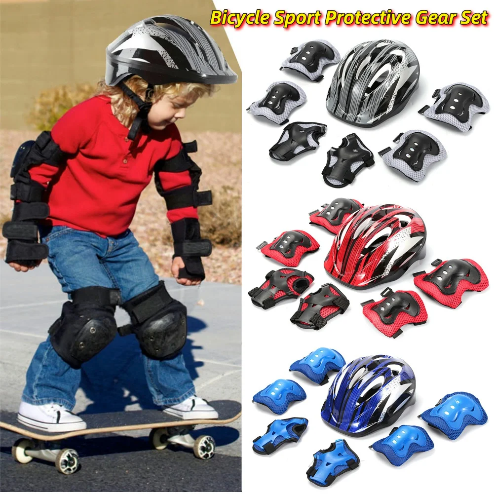 Cycling Protective Gear Kids - Ensemble de protection sportive pour vélo,