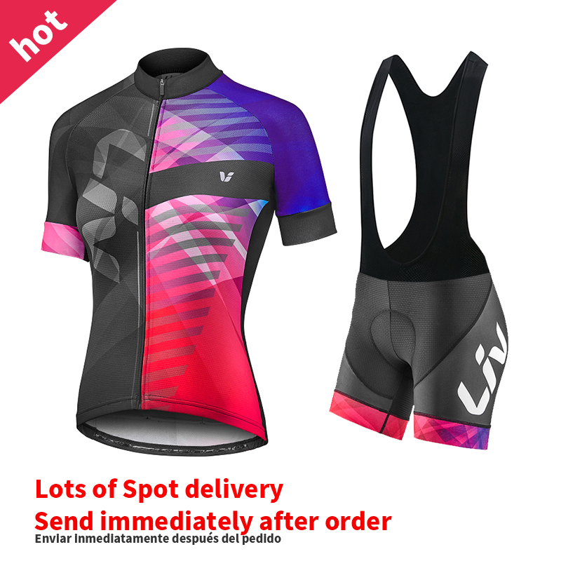 Cycling Gear Ladies - VEV-Ensemble de cyclisme pour femme, maillot
