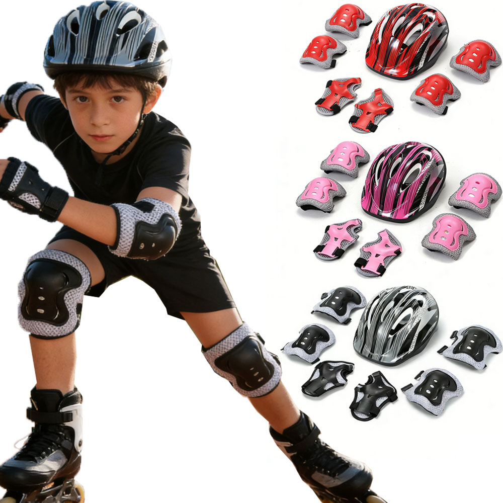 Cycling Protective Gear Kids - Ensemble d'équipement de protection pour vélo,