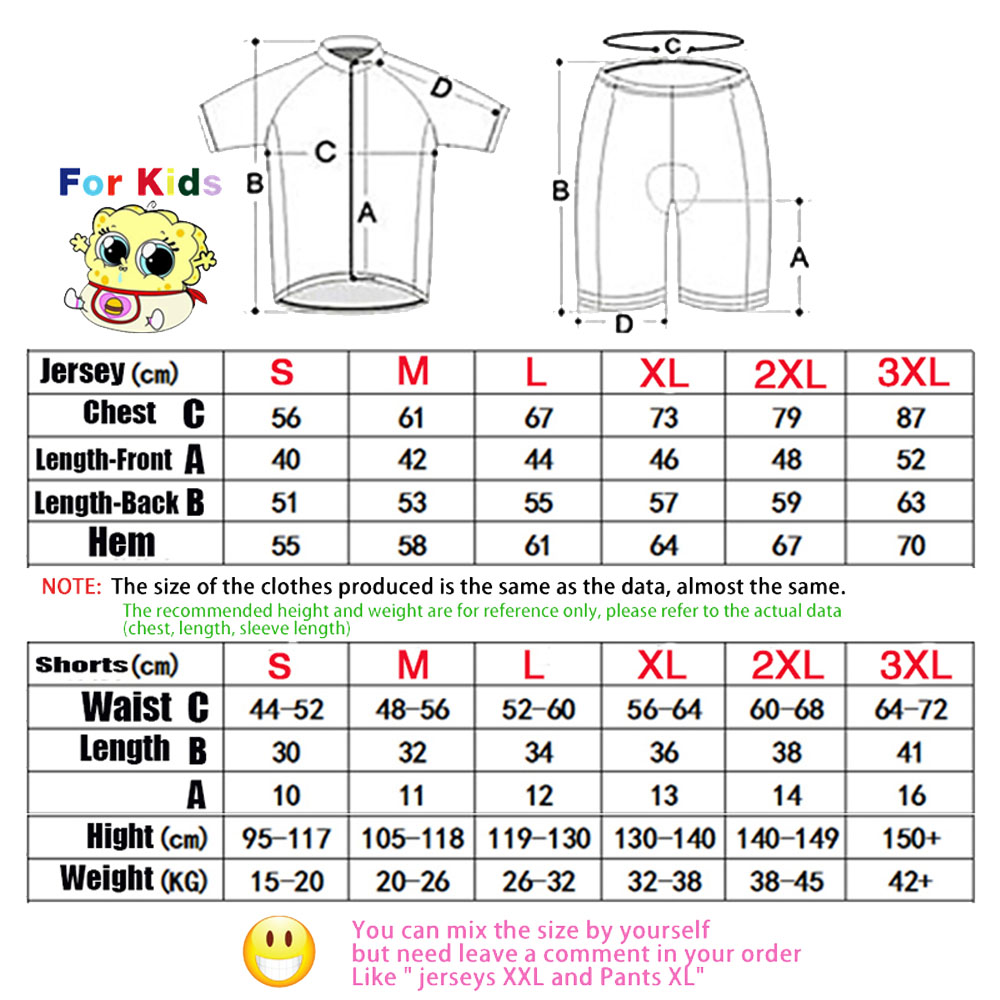 Ensemble de maillots de cyclis - Cycling Protective Gear Kids avis et prix